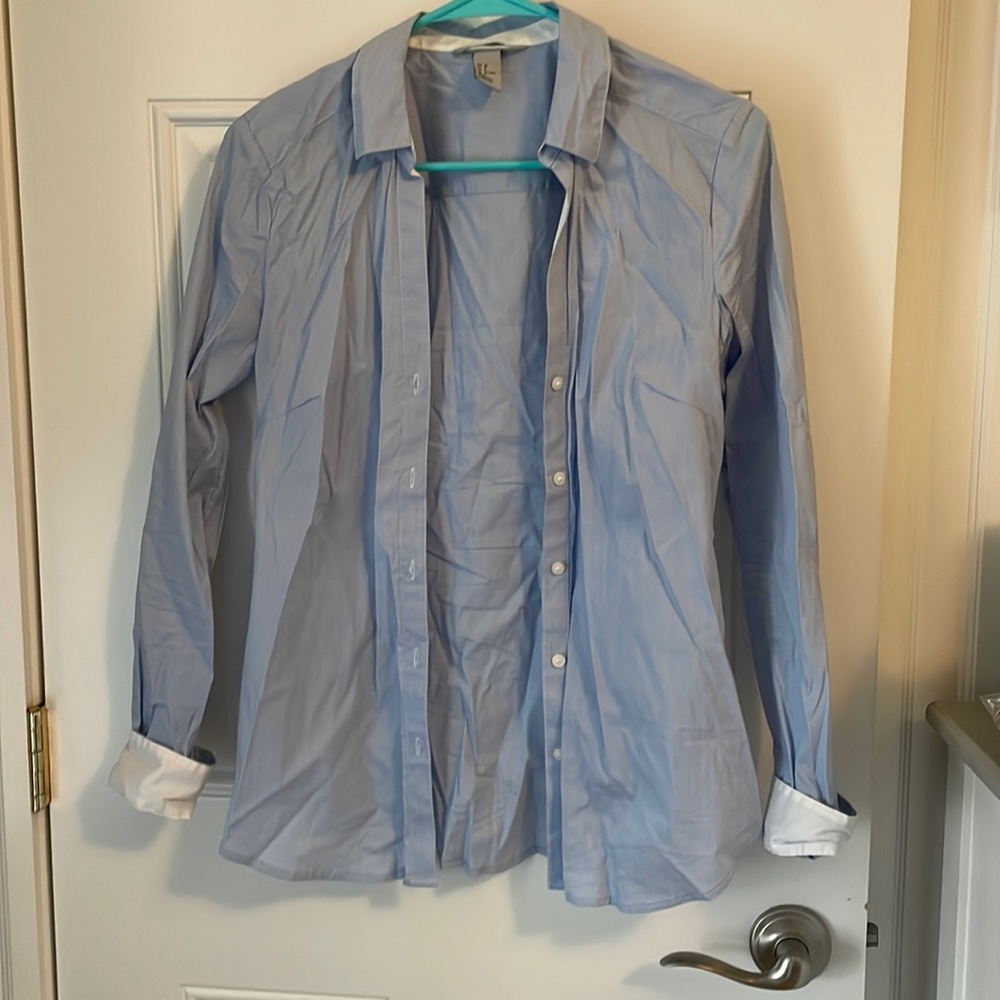 H&M light blue button down. Worn twice. Size 8 but fits more like a 2.